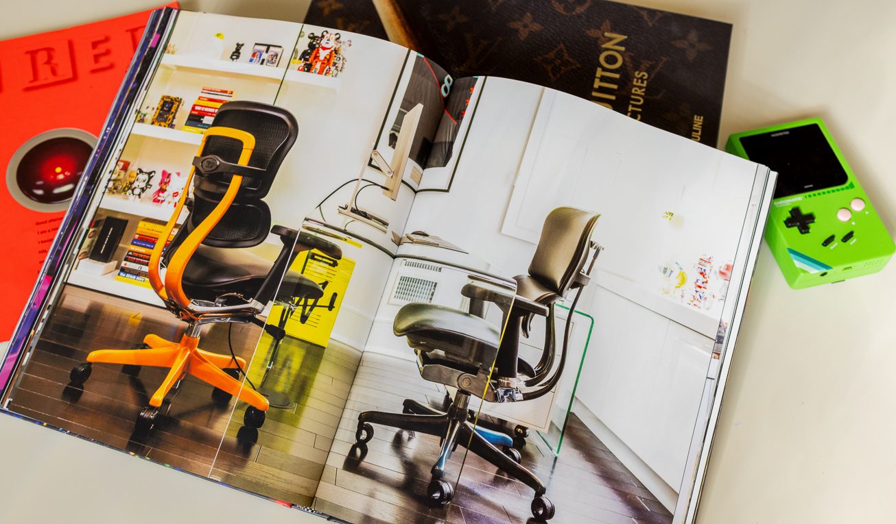 Interior spread — chair in workspace